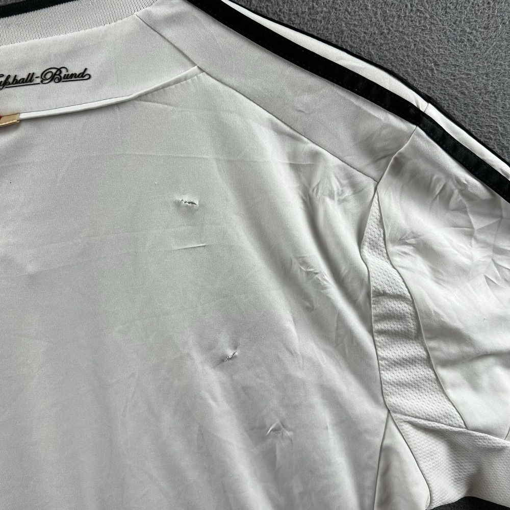 adidas Team Germany Jersey Mens Medium 2012/2013 Home Jersey Distressed Soccer - Picture 14 of 16